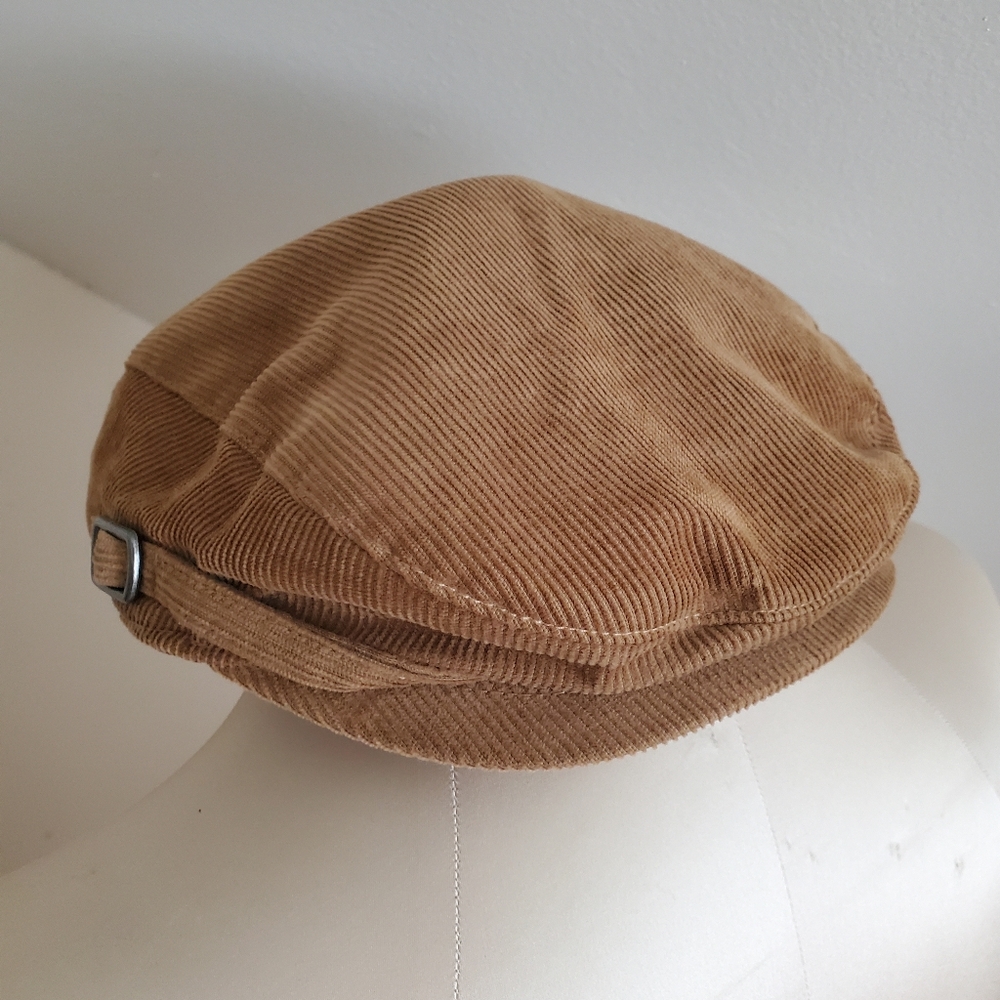 Janie and Jack Boys Corduroy Flat Cap - Tan